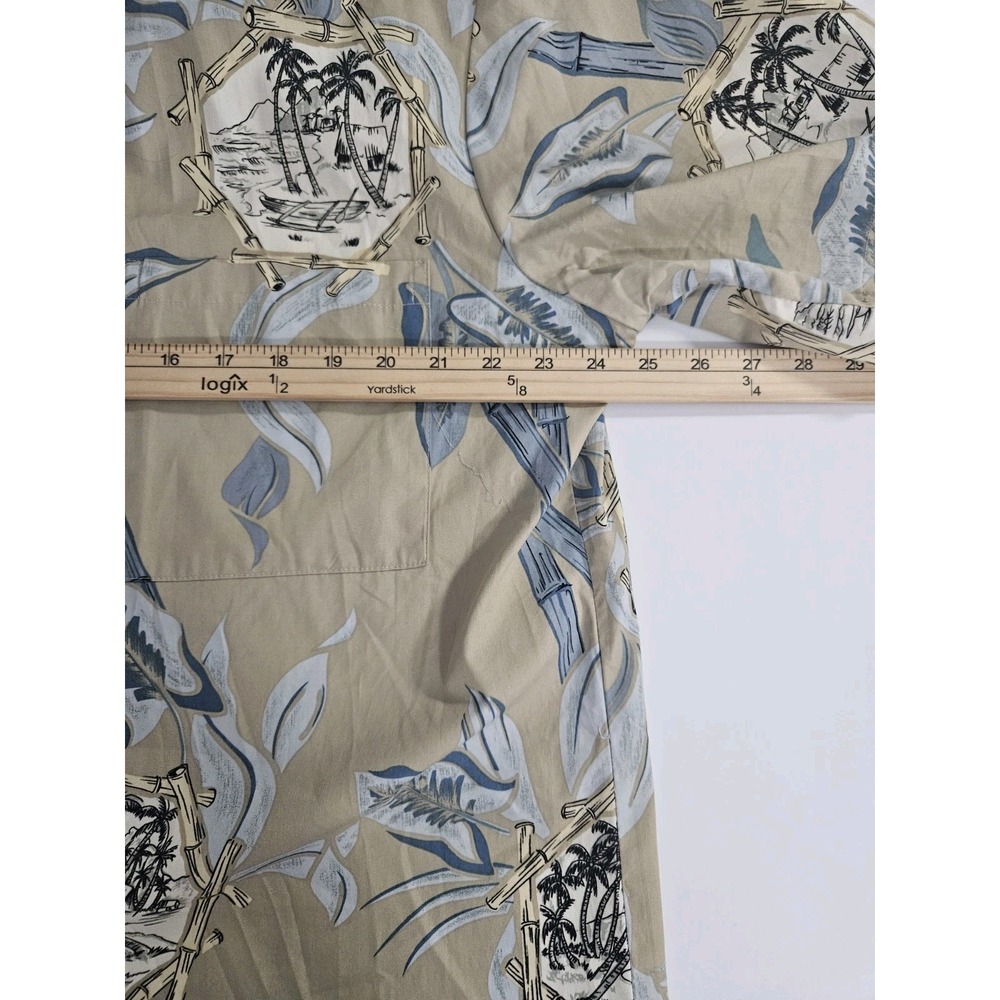 Hilo Hattie Men's Vintage Short Sleeve Hawaiian Button Up Shirt Made in‎ USA XL - Picture 5 of 6